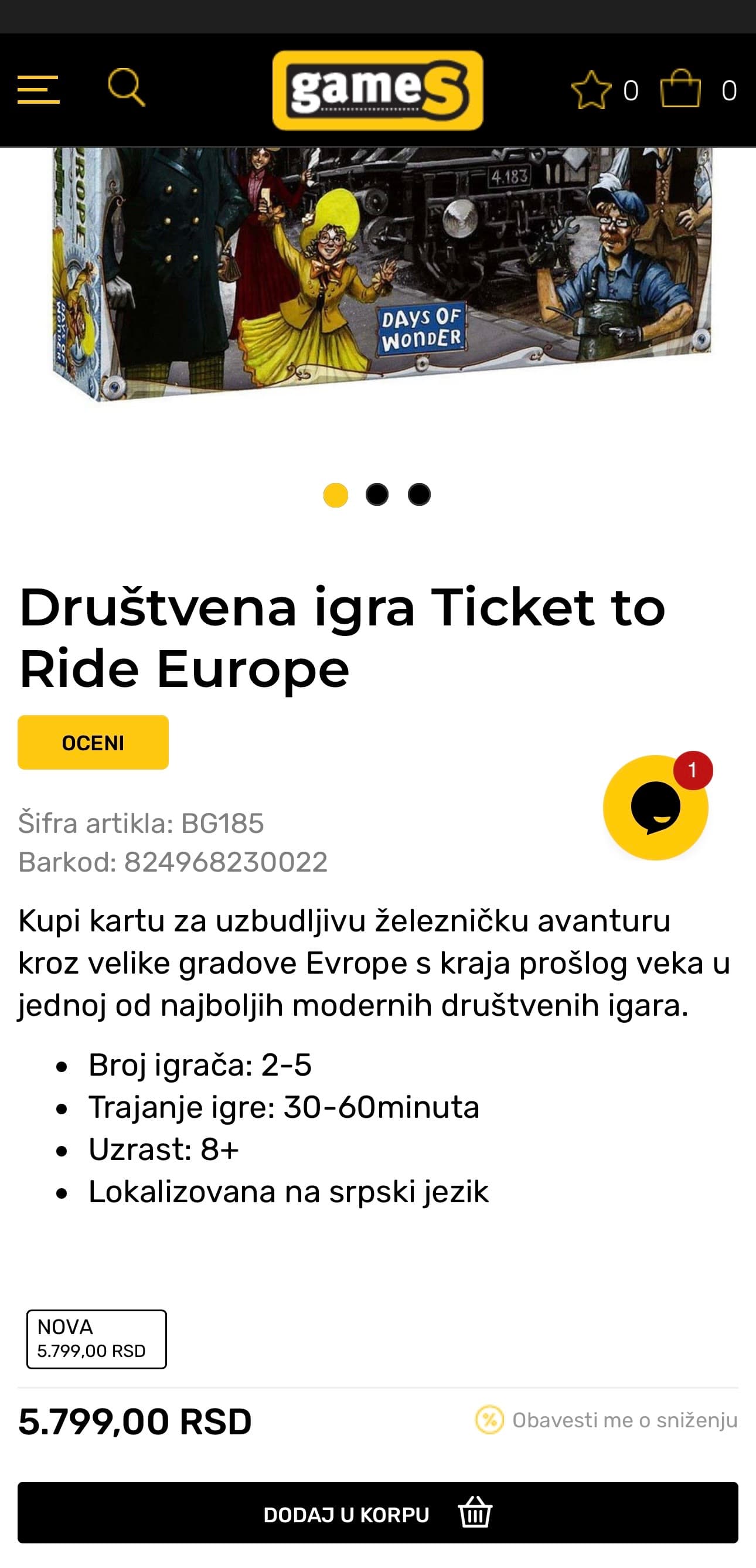 Ticket To Ride Europe - thumbnail 4