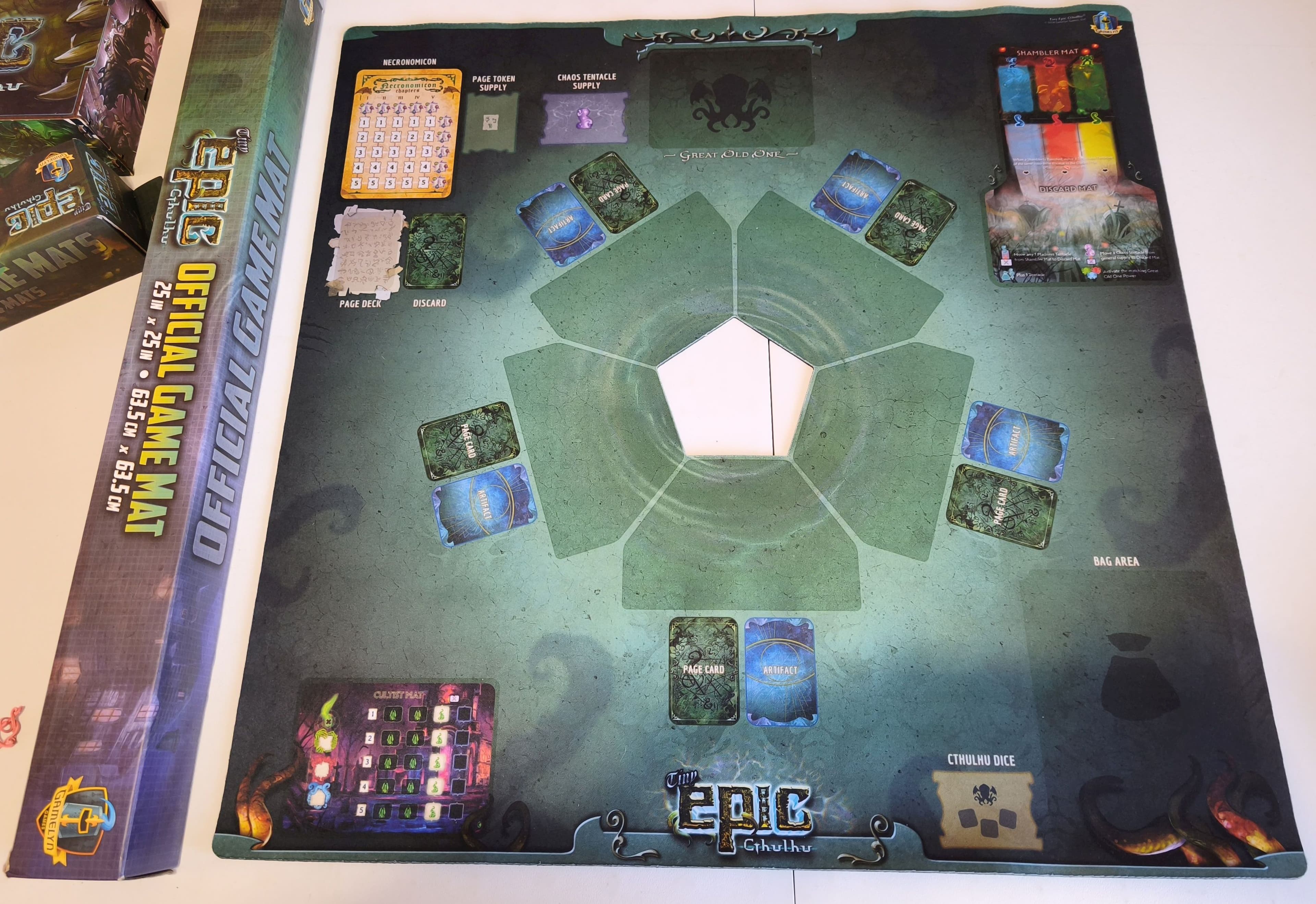 Tiny Epic Cthulhu + Cult of Chaos ekspanzija + Insert Box UV + Game Mat + 4x Player Mats - thumbnail 3